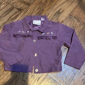 Girls Fringe & Floral Shirt/Shacket size 4T